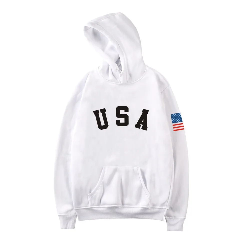 

USA Flag Letter Hoodies Streetwear Patriotism Hoodies Men Women Hoodies Autumn Long Sleeve Hoodie Sweatshirt Hip Hop Hoodies