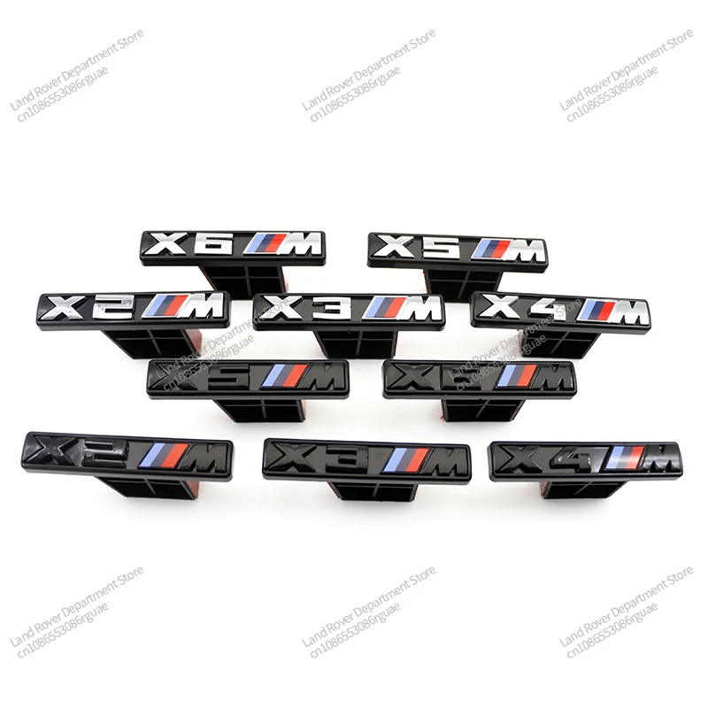 

T-Shaped Car Front Badge ABS Grille Emblem for BMW X2M X3M X4M X5M X6M E84 E83 F48 G01 F39 Modified Accessories Decoration