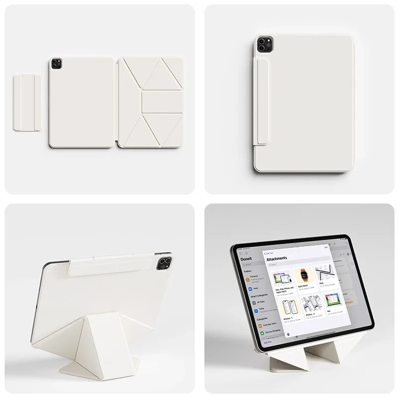ZOYU Smart Folio Cover voor iPad A16 11e 2025 iPad Air 11 Funda iPad Pro 13 12.9 4/5/6e Gen Mini 8.3 A17 Pro magnetisch capa
