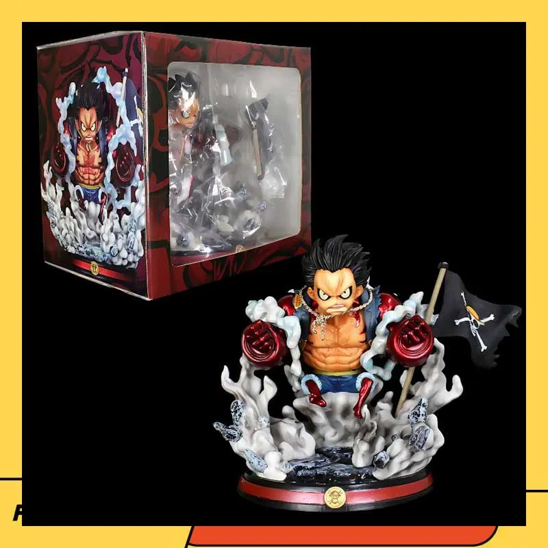 

24cm One Piece Bbt Gk Four Step Luffy Statue Collection Handmade Doll Ornament Model Toy Gift