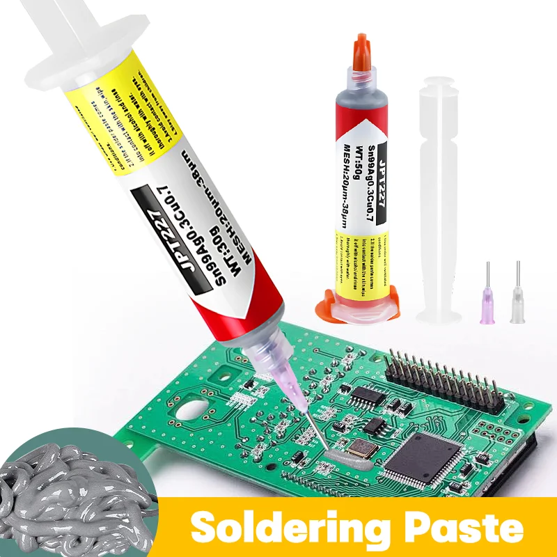 Sn99Ag0.3Cu0.7鉛フリーはんだペースト227 ° スマートフォンとSMD修理用C高温溶接フラックス（シリンジ包装）