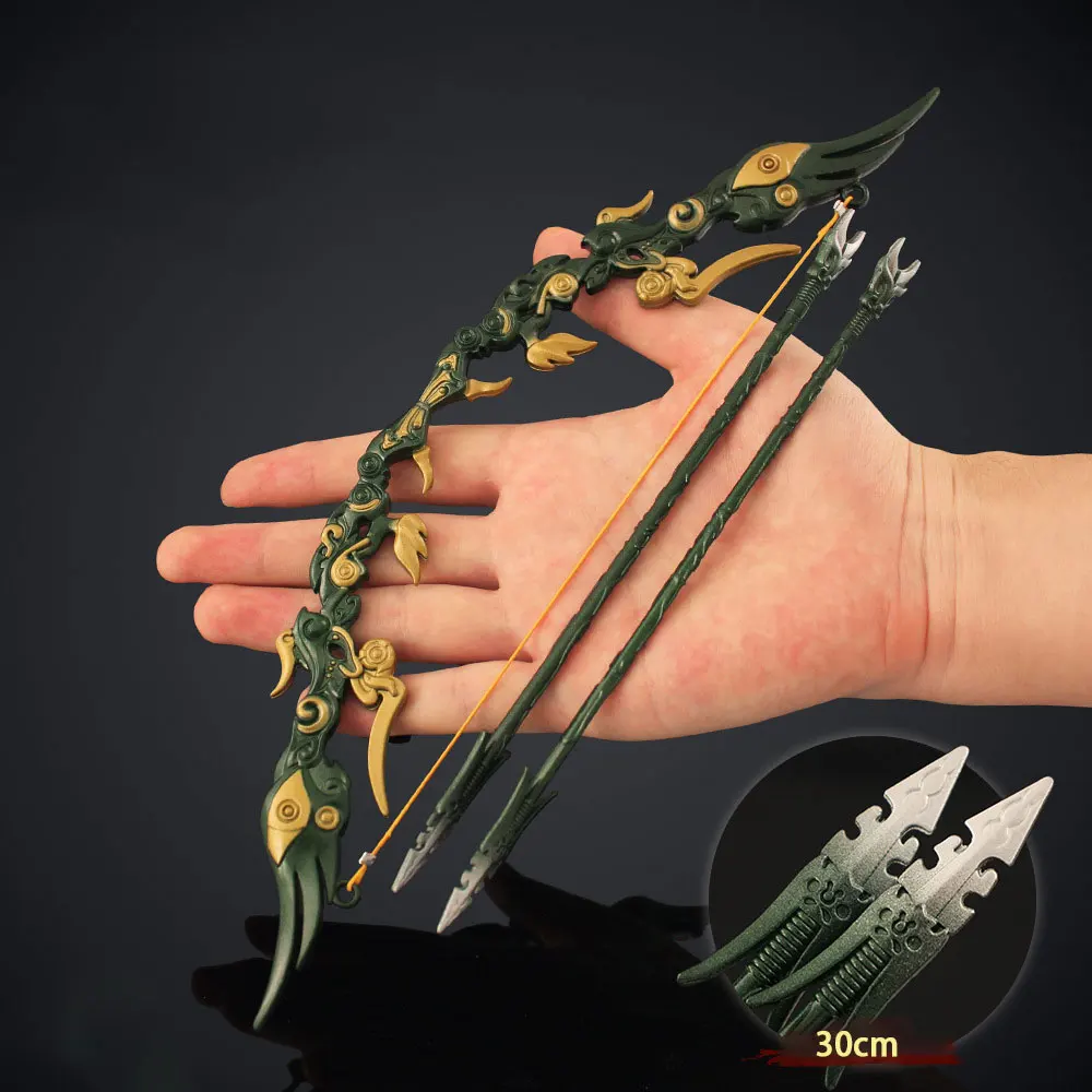 

Аниме-лук «Хаос» из сплава, коллекционная модель в подарочной коробке, изысканное украшение и игрушка для детей, декоративный элемент ZG542