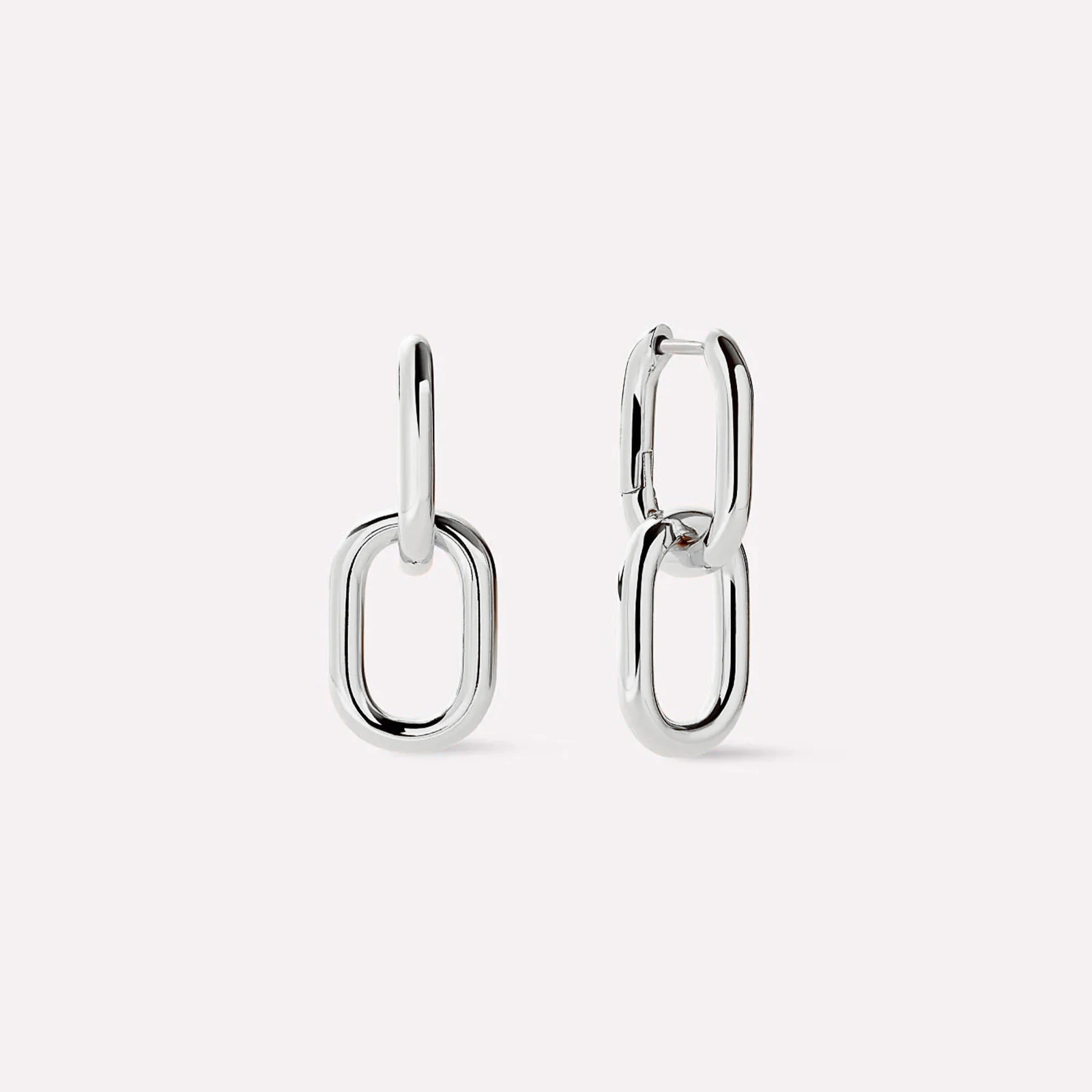 Women's 925 Sterling Silver Gold Irregular Circle Hoop Earrings