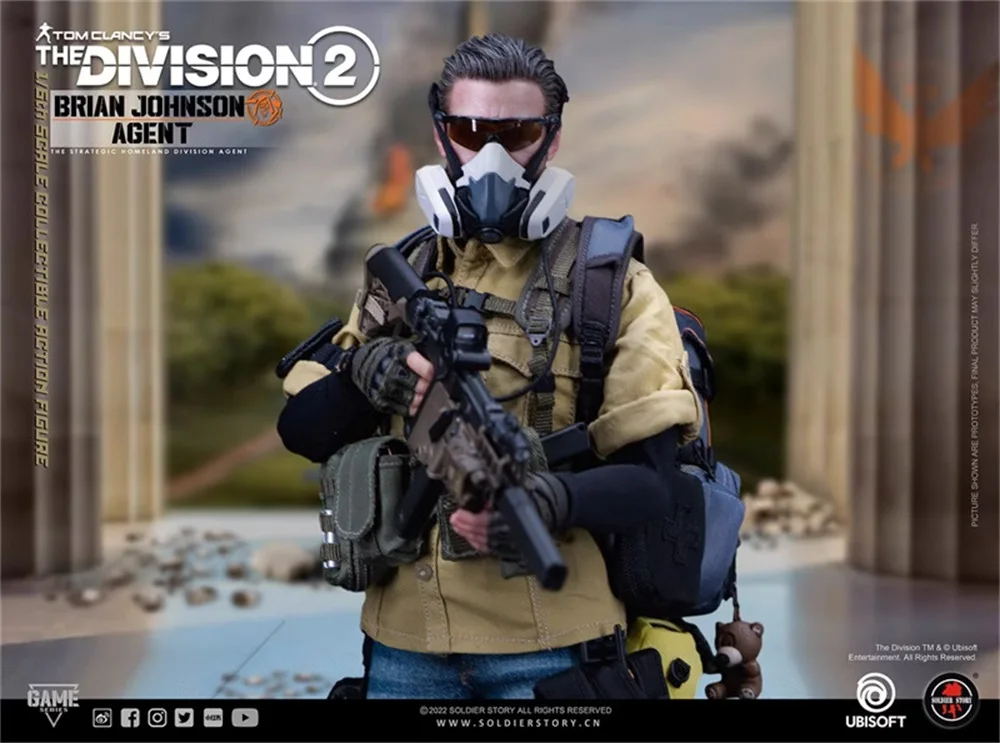 1/6 soldato erstory SSG-005 US. Player Game Division 2 Agent Man Johnson Deluxe Version Set completo Action Figure mobile per i fan