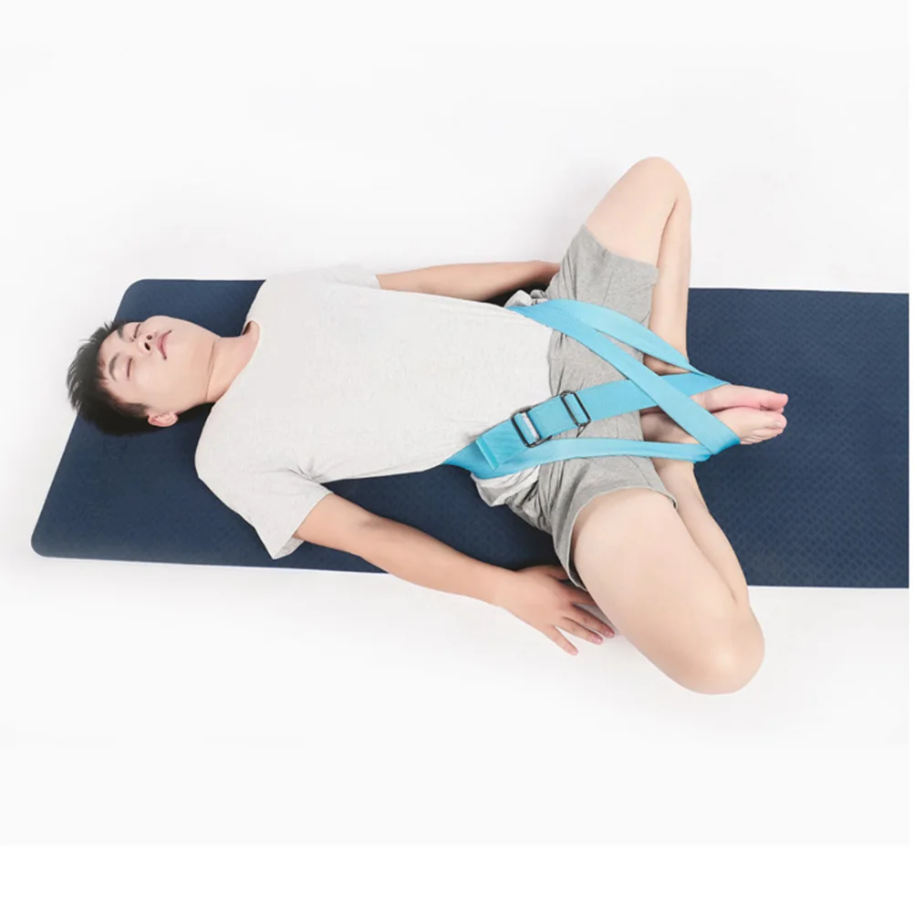 

Yoga Tension Strap For Beginners Advanced Practitioners Stretching Support And Posture Correction Blue