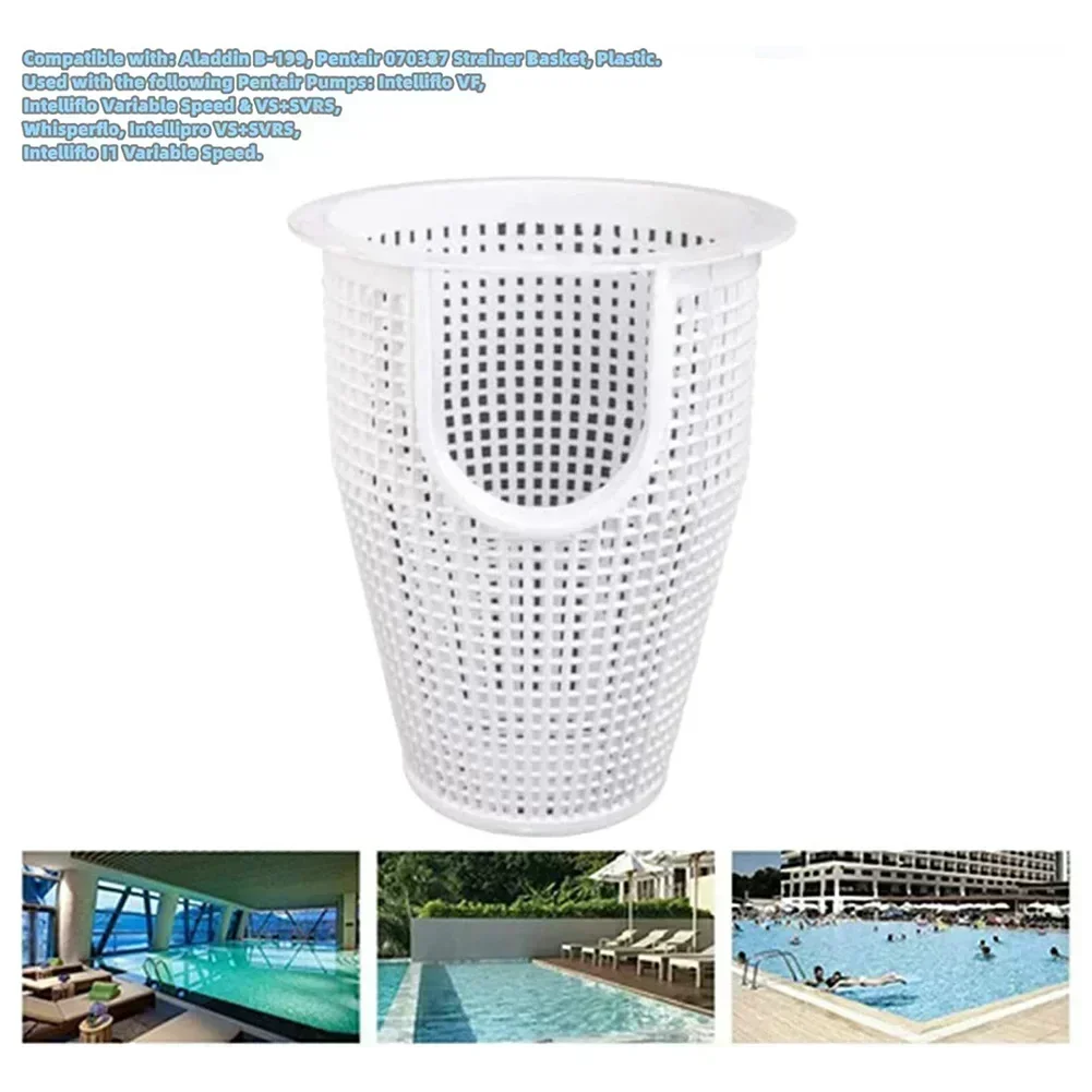 

Skimmer Basket For WhisperFlo 070387 B-199 Pools Spas Swimming Pool Pump Replacement Cleaning Basket