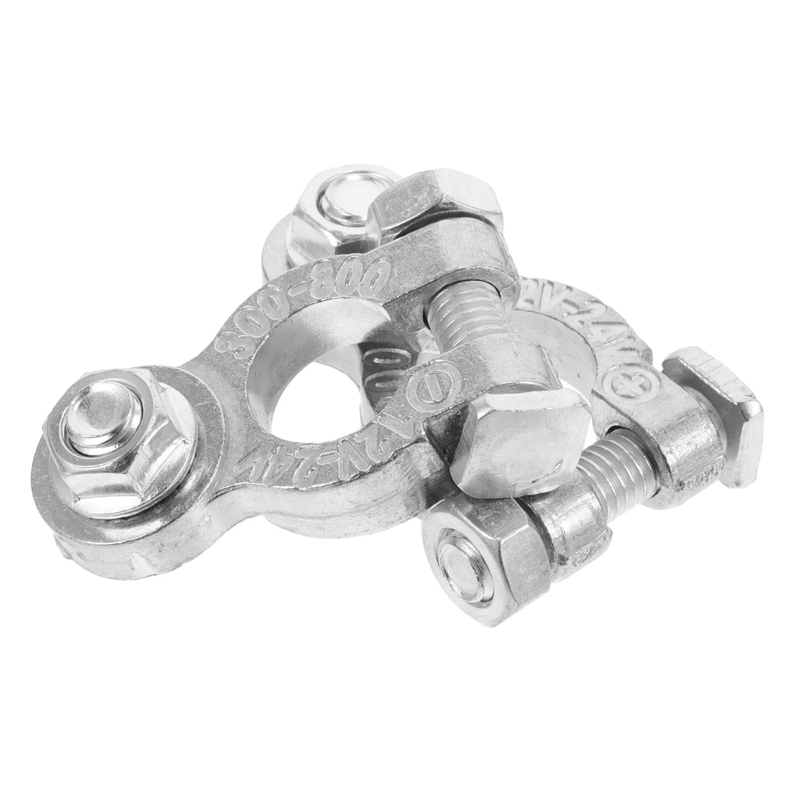 

2Pcs Zinc Alloy Auto Terminal Clamp Heavy Duty Car Cable Connector Clip for Charging Use Cable Clamps