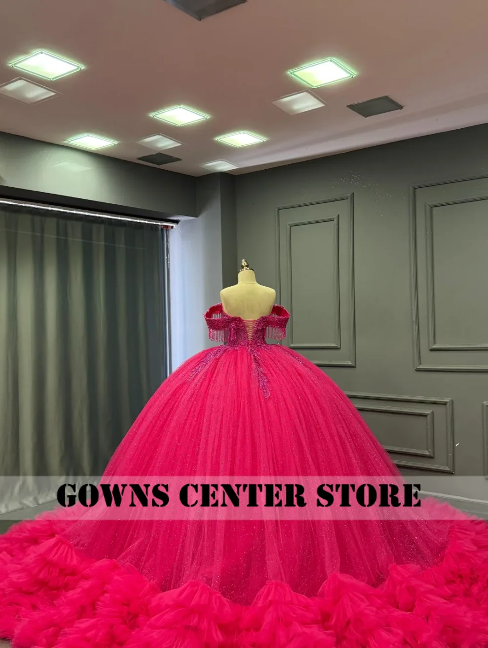 Fuchsia Pink Quinceanera-Kleid mit Applikation, 2026, schulterfrei, Ballkleid, mexikanisches Kleid, Vestido de 15, Quinceañera, individuell gestaltet