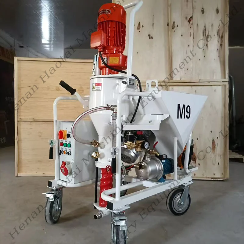 M9 High Quality Gypsum Spraying Machine Mortar Plastering Machine Plaster Station Wall Putty Spray Machine