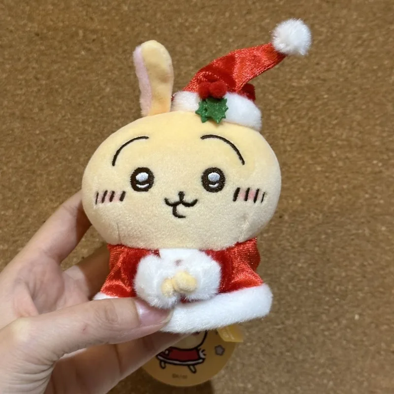 MINISO Chiikawa Hachiware Usagi Kawaii أنيمي الكرتون عيد الميلاد أفخم دمية أفخم قلادة محدودة موضة الاتجاه هدايا للفتيات