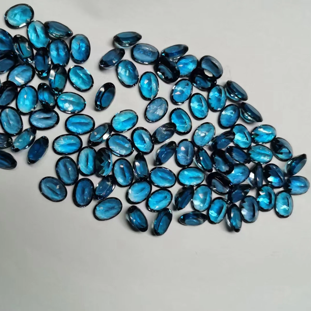 

Oval Cut London Blue Topaz 3x5mm To 10x14mm Natural Topaz Loose Gemstones for Jewelry DIY