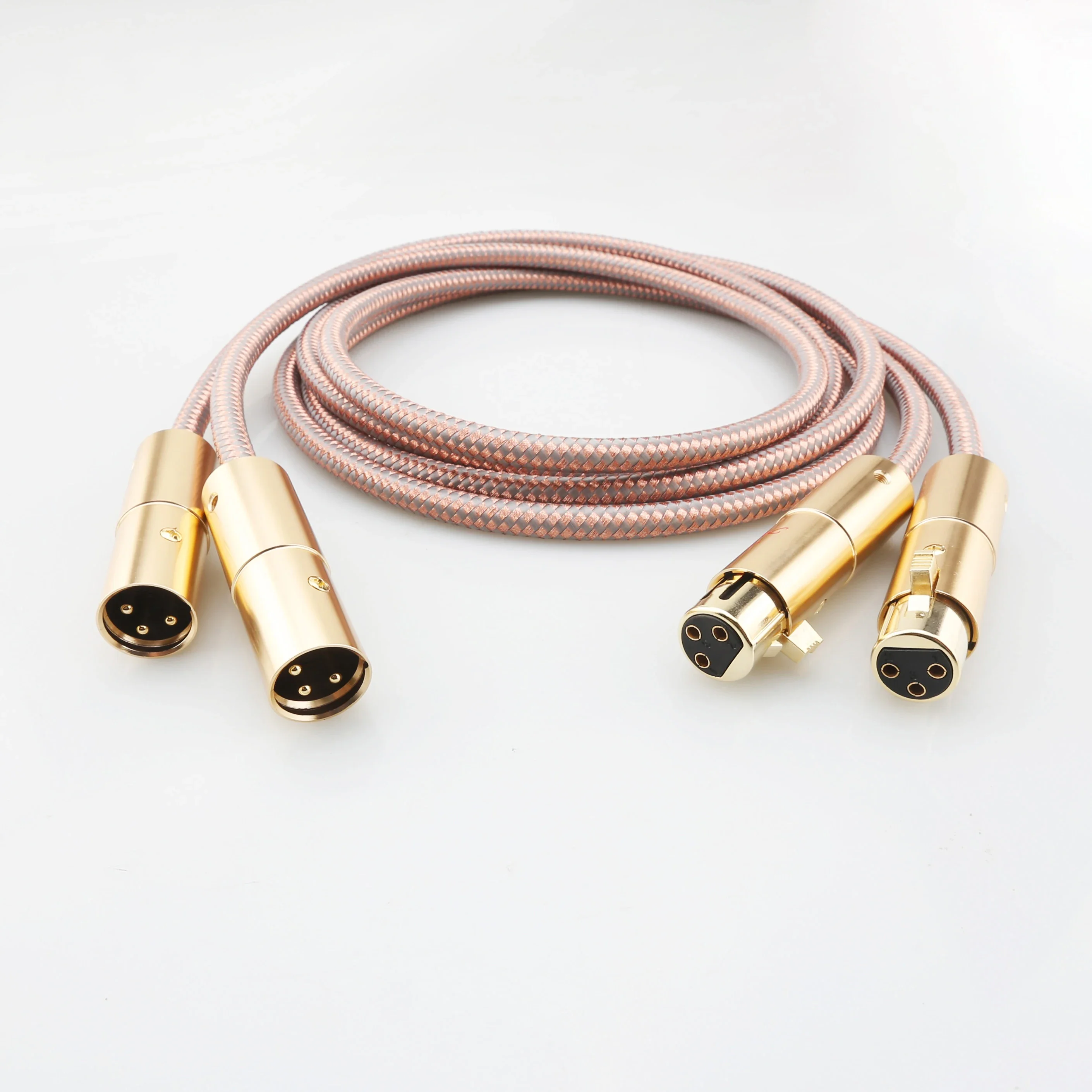 High Quality Hifi RCA Cable Accuphase 40th Anniversary Edition XLR Interconnect Audio Cable XLR Male to Female Gold plated plug