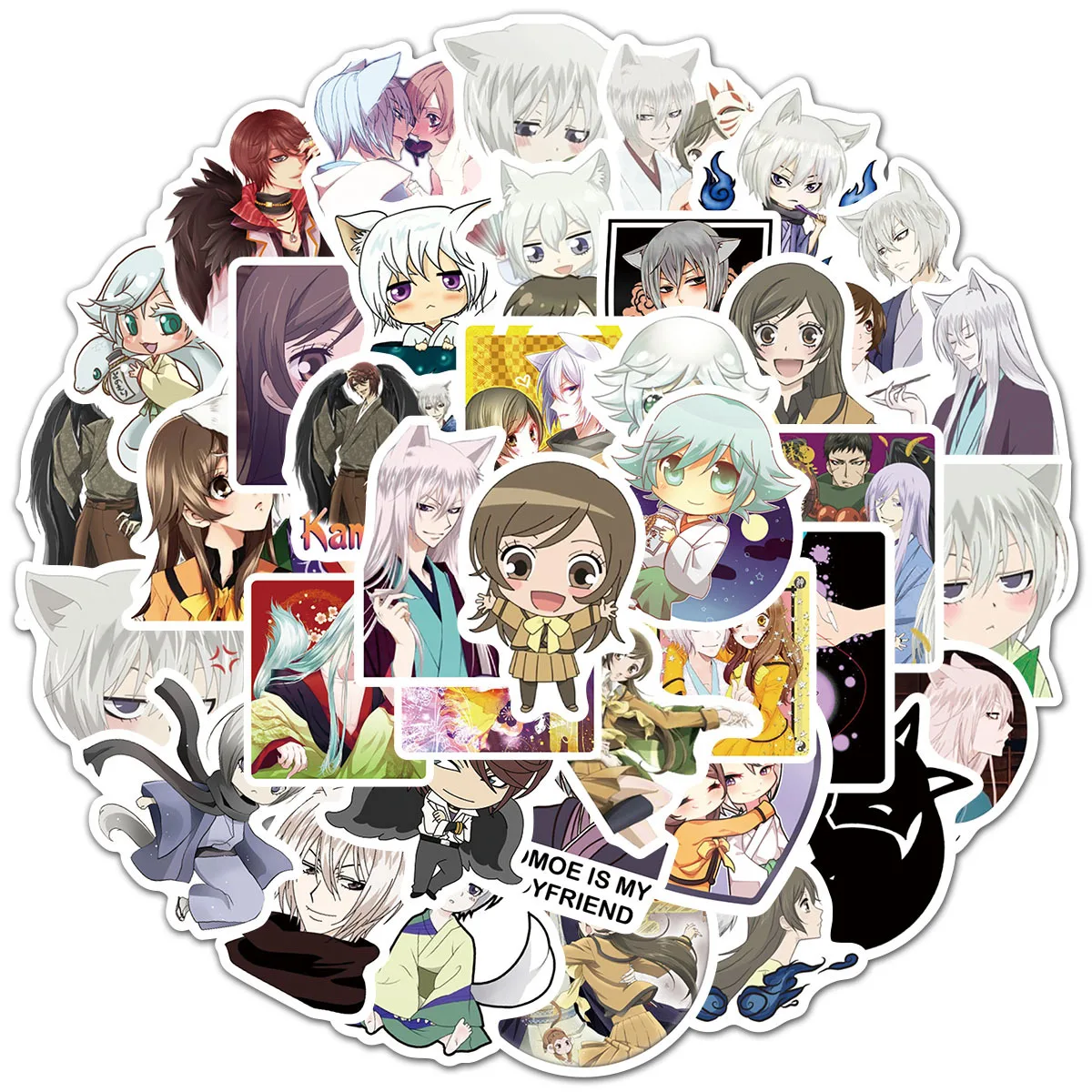 AliExpress NONE 50Pcs Momozono Nanami Kamisama Love Kiss Stickers Tomoe Anime Sticker Suitcase Laptop Bike Notebook Aesthetics Decal Decoration