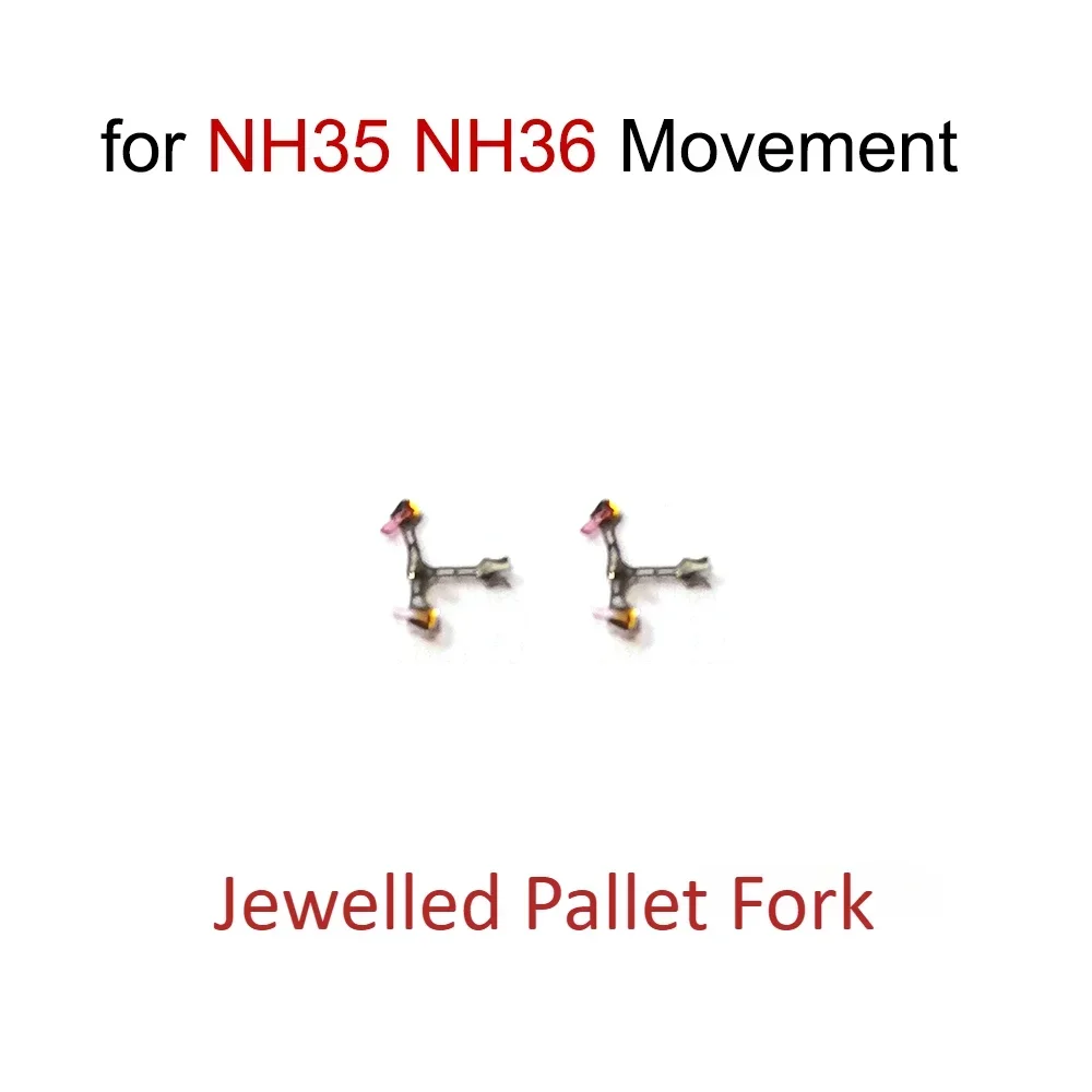 2Pcs Jewelled Pallet Fork NH35 Watch Movement Part Accessories for NH35 NH36 Movement Repair Parts