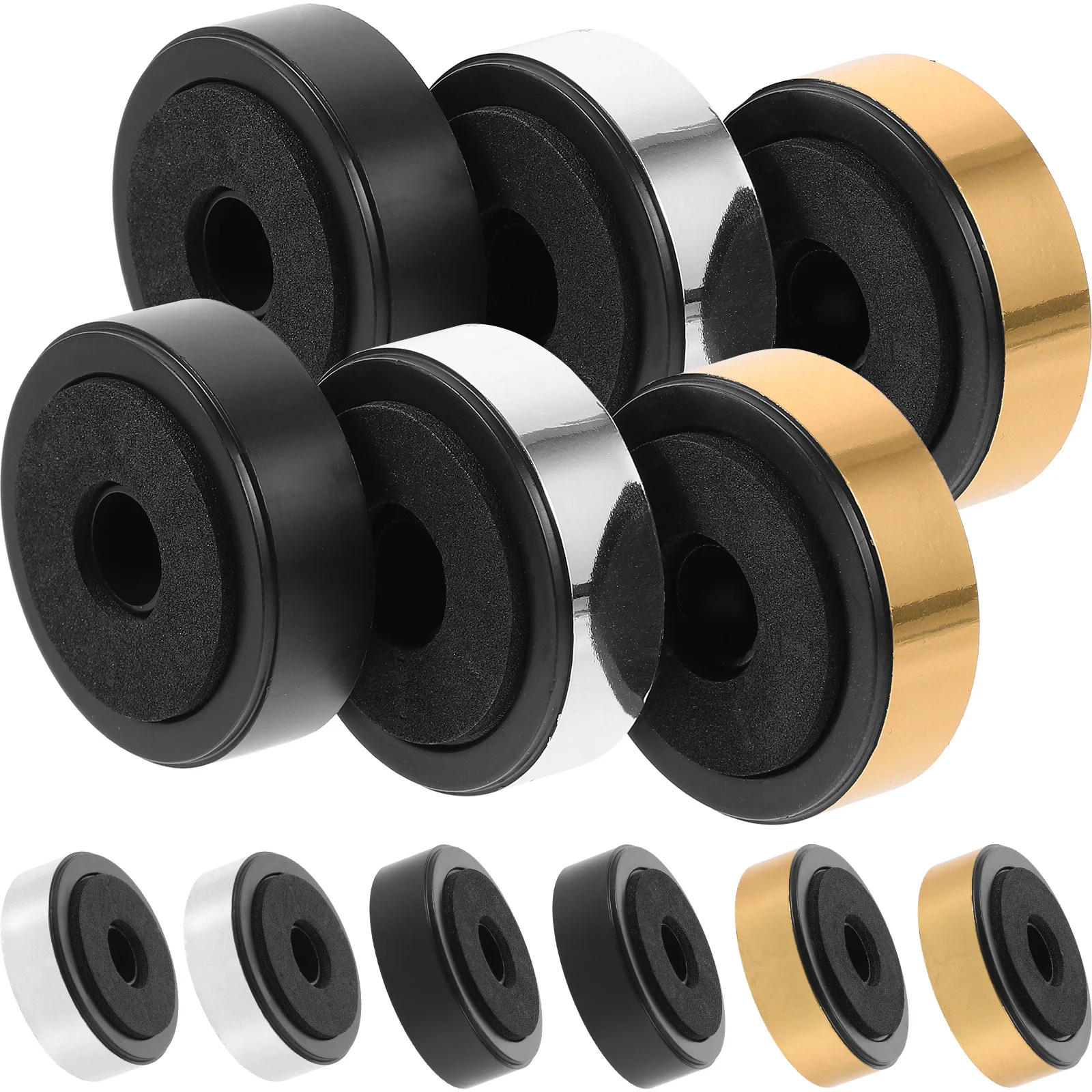 12 قطعة أقدام عزل المتكلم معدات الصوت منصات امتصاص الصدمات لعزل مضخم الصوت في الاستوديو #3