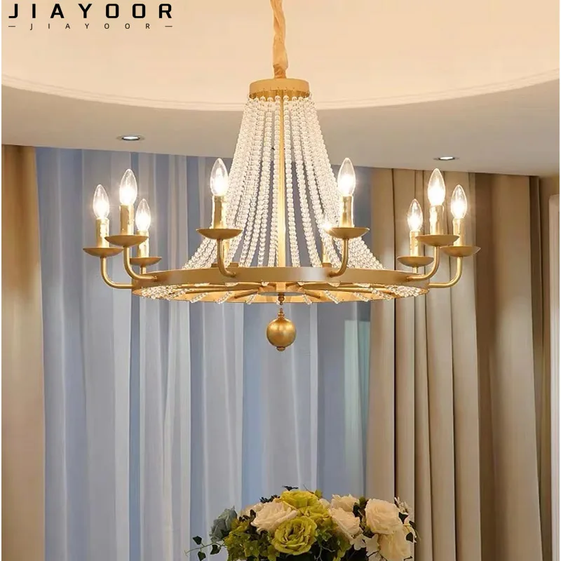 

Modern Luxury LED Crystal Chandelier Living Room Study Bedroom Staircase Indoor Water Droplet Crystal Home Decoration Lighting