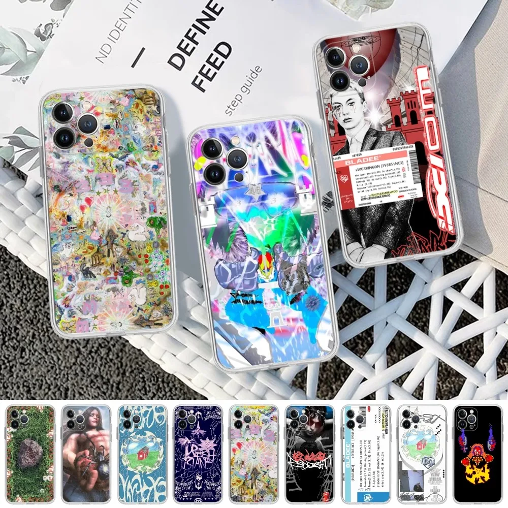 Bladee 333 Drain Gang IceDancer Eversince Ticket Phone Case for iPhone 15 8 7 6 6S Plus X SE 2020 XR XS 14 11 12 13 Pro Max