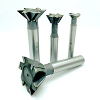 HSS Dovetail Cutter 45 55 60 Degree 20mm 25mm 40mm Dovetail End Mill High Speed Steel