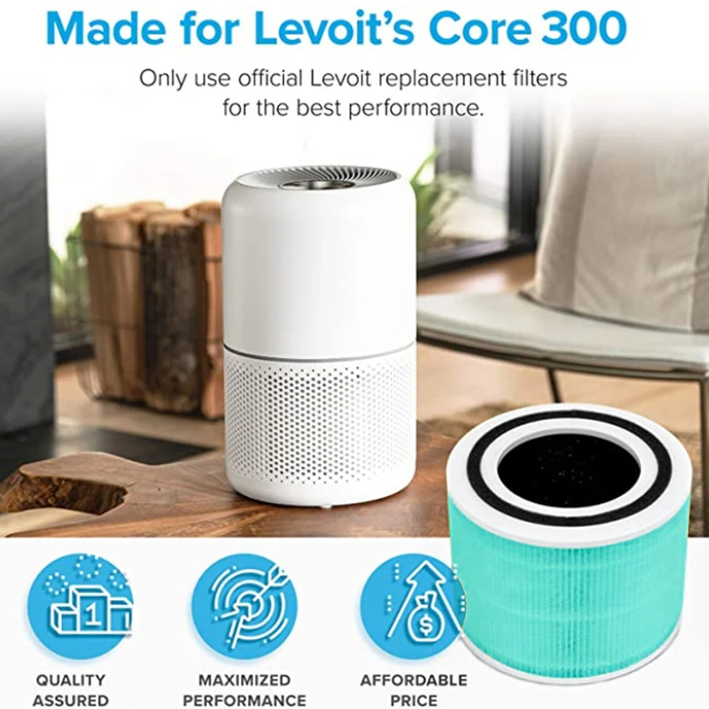 Air Purifier Filter Replace for Levoit Core 300-RF Activated Carbon Spare Parts Air Purifier Hape Filter Accessories