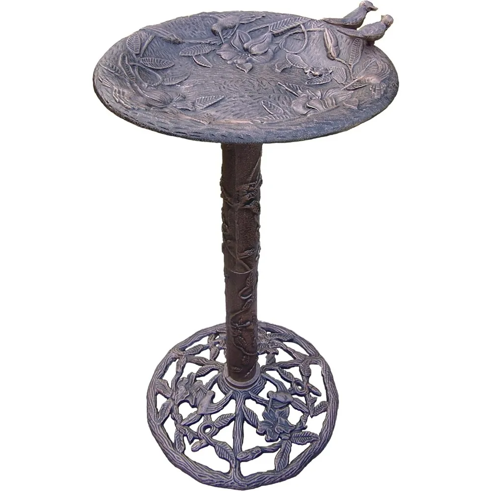 

Hummingbird Bird Bath, Antique Bronze water fountain