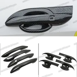 carbon fiber car door handle cover bowl protect for hyundai elantra cn7 2022 2023 2024 exterior 2021 auto accessories styling