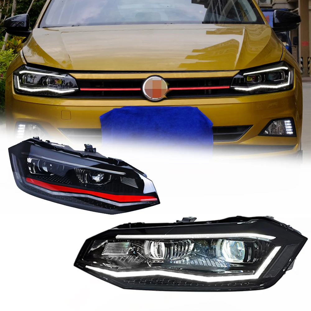 

LED HeadLights for VW POLO 2019-2023 LHD RHD new style full led DRL Car head lamp Assembly Signal Auto Accessories Modified Lamp