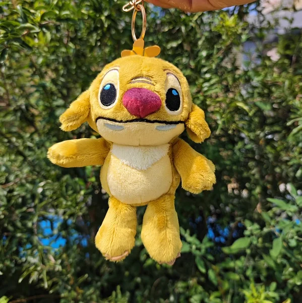 

Lilo & Stitch Reuben Keychain Plush Doll Disney Ring chain 18cm Japan yellow