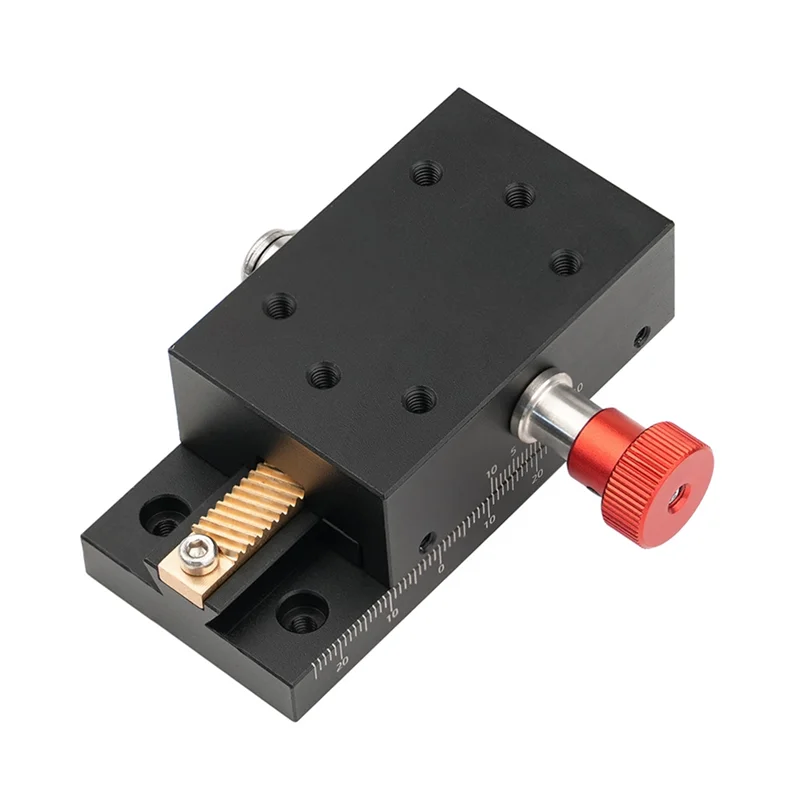 VEHO-X Axis Dovetail Groove Fine Tuning Platform Guided Manual Shift Platform Gear Drive Knob Adjustment Slide
