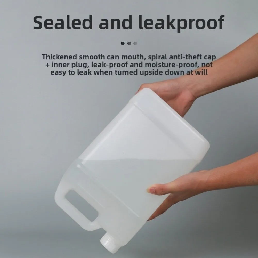 متعددة الأغراض 1/2/3/4/5L زجاجة بلاستيكية محكمة الغذاء الصف سعة كبيرة HDPE دلو مختومة مع غطاء زيت زبادي جيريكان