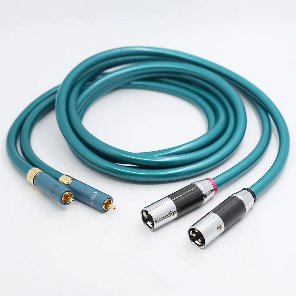 

1 пара Hi-Fi Ortofon 8N XLR «папа» на RCA «папа» Кабель высокой чистоты OCC Hifi 2 Rca на 2 кабеля Xlr