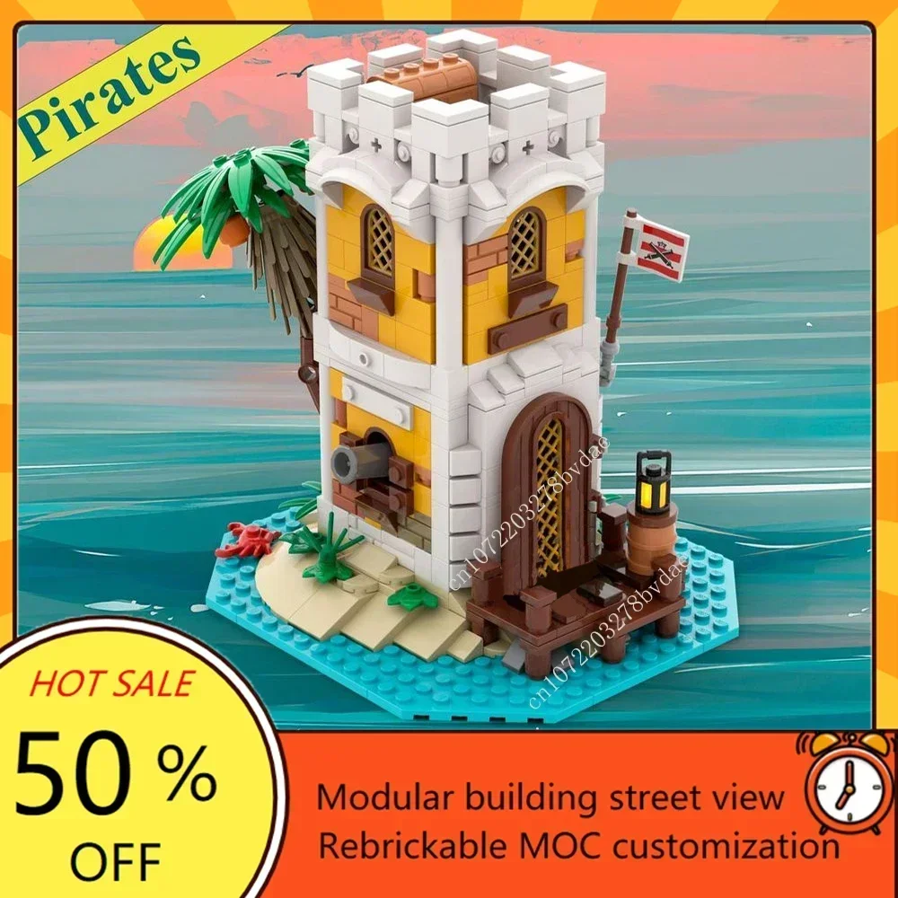 

512PCS MOC Imperial Cannon Creative Custom Puzzle Kit Medieval Castle Soldier Defense Base Assembly Architecture DIY Kids Toys