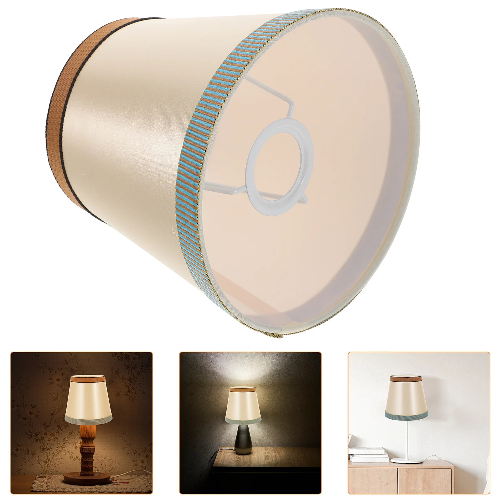 

Тканевый абажур, маленький чехол для настольной лампы, простой сменный абажур для спальни, абажуры, декоративный абажур