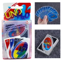UNO H2O Card Game Clear WaterProof Pressure Proof PVC Plastic Transparent Kids Toys Playing Cards Board Games Birthday Gifts