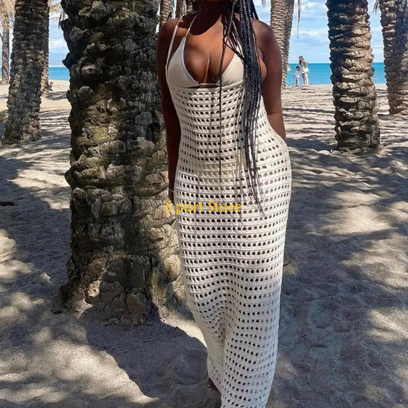 U2JB Copricostume da donna, scollato, senza maniche, scollo a V profondo