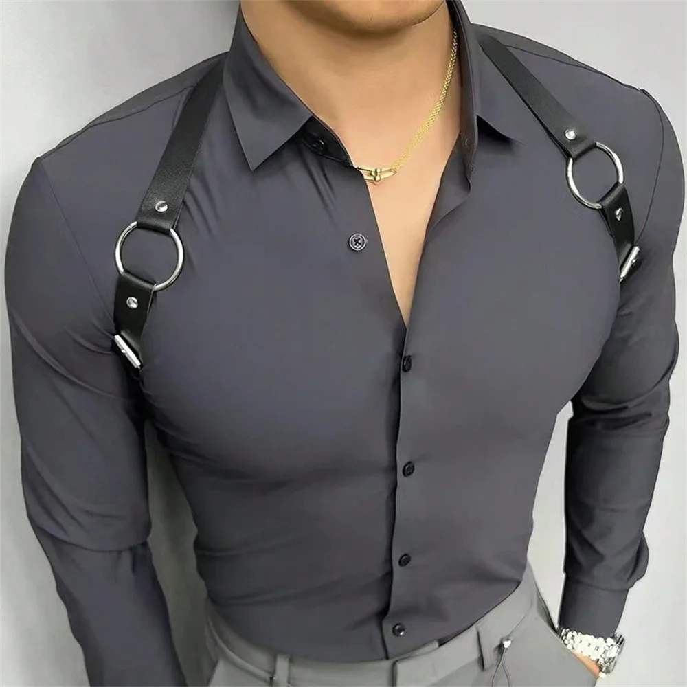 Chaleco de cuero PU con tirant - Leather Work Vest reseña y precio