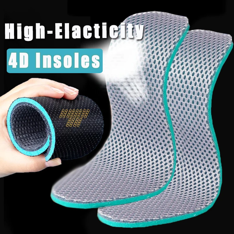 Soft Sport Insoles Breathable Shoe Pads Sweat-absorbent Deodorant Cushion Arch Support Running Insoles For Men WomenFoot Insole