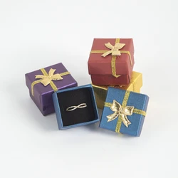 Caja de regalo de embalaje de joyería para mujer, estuche occidental de viaje para bodas, brazaletes, anillos, cajas de pendientes, almacenamiento de joyas, 10 piezas por lote