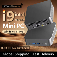Mini PC Intel Core i9 8950HK Windows 11  Portable Gamer Mini Computer 16GB DDR4 512GB 1TB SSD 1000M Ethernet Gaming PC Desktop