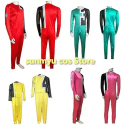 Tokusou Sentai Dekaranger Cosplay Costume Custom Size Deka red blue yellow pink green bodysuits