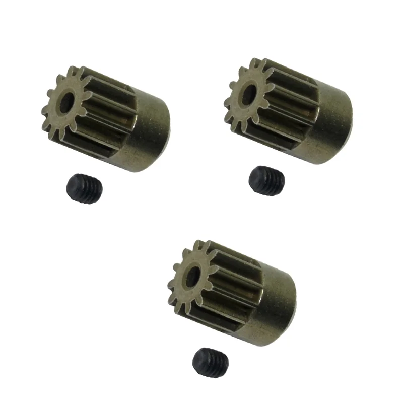 3Pcs 12T Motor Gear for HBX HAIBOXING 901 901A 903 903A 905 905A 1/12 RC Car Upgrades Parts Spare Accessories