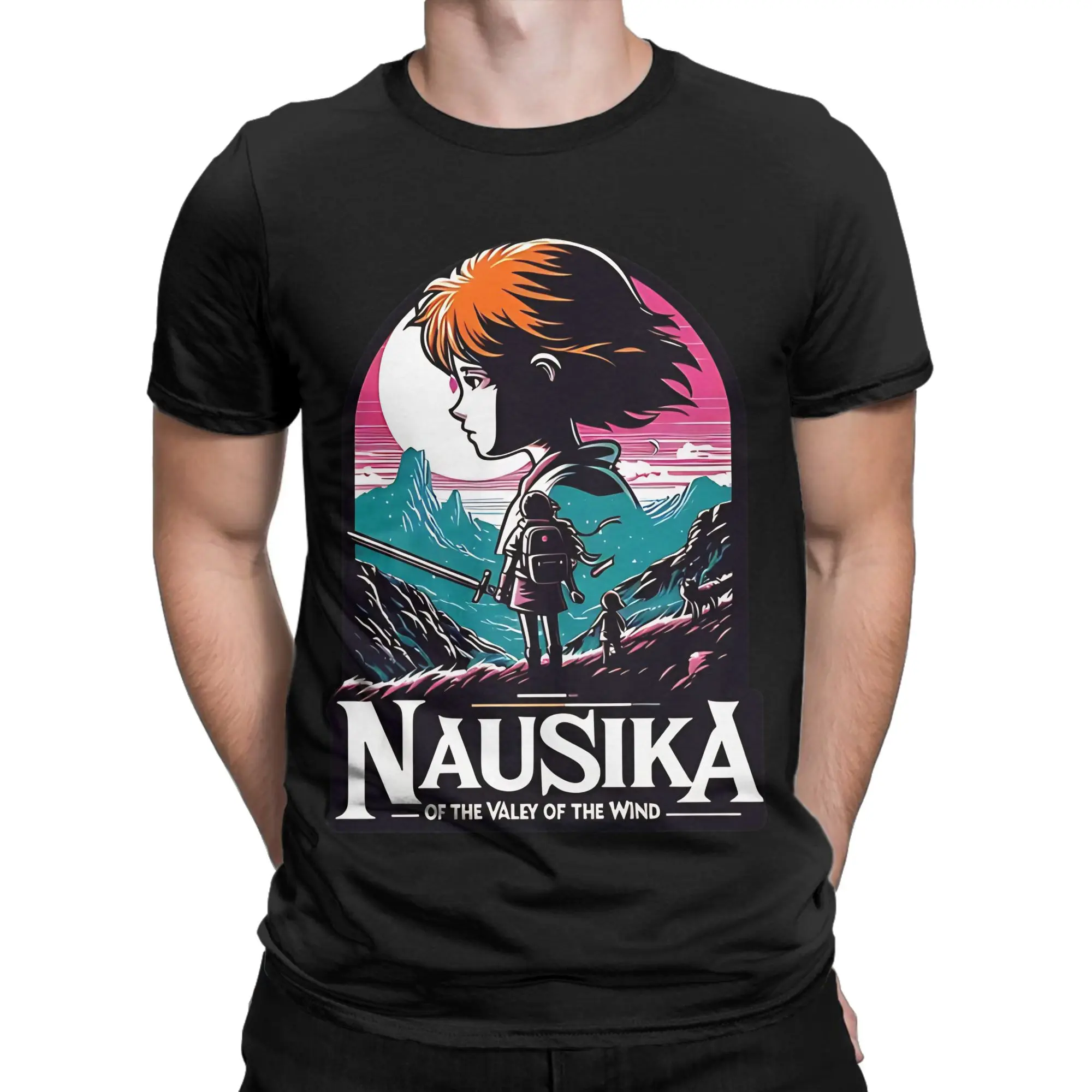 nnausicaa of the valley of the wind Oversized  Novelty 100% Cotton T-Shirt nNausicaä of the Valley of the Win Tops Tees For Men