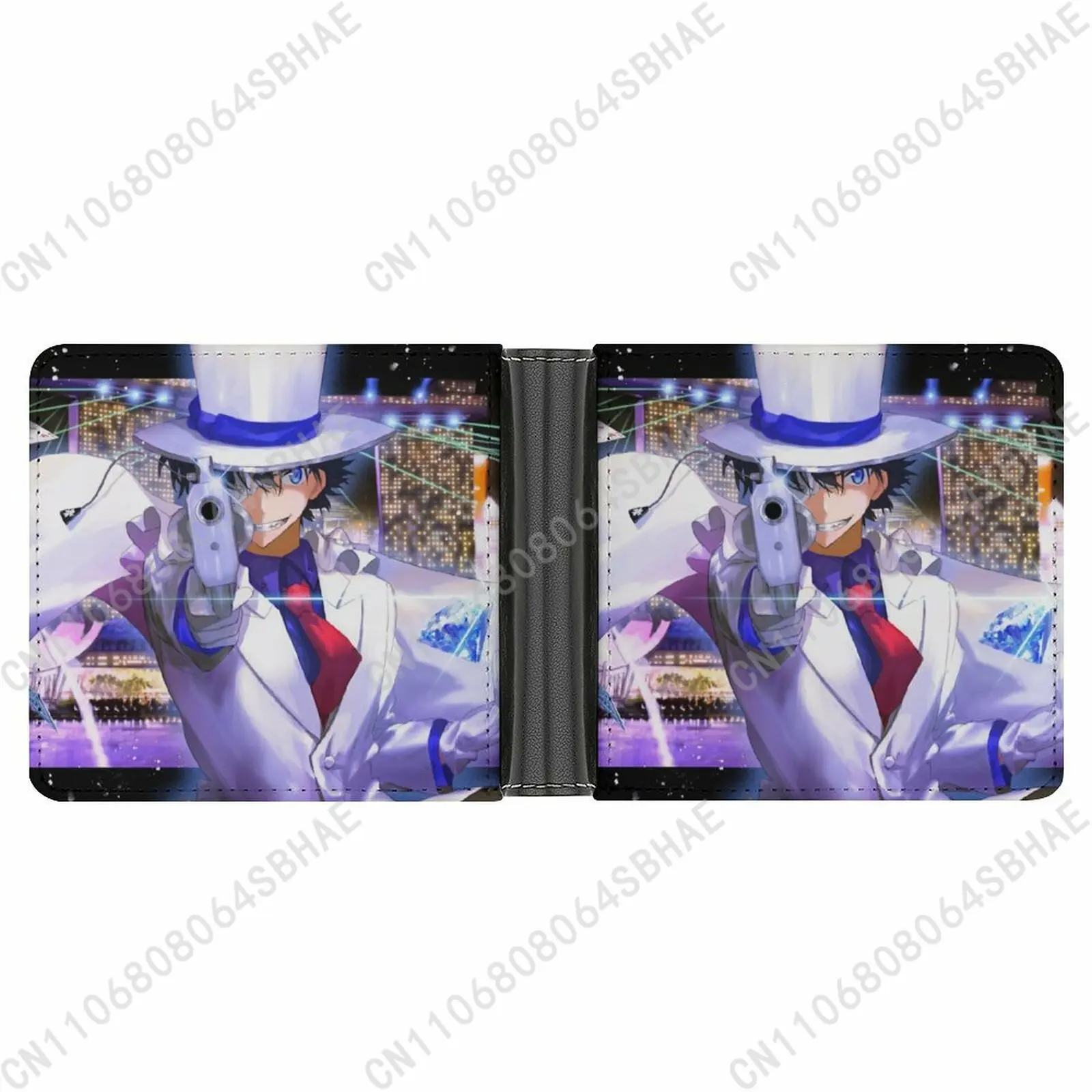 

Kid The Phantom Thief Trendy Leather Wallet Teenage Girls Boys Personalized Slim Credit Card Holder Small Purse School Daily Use