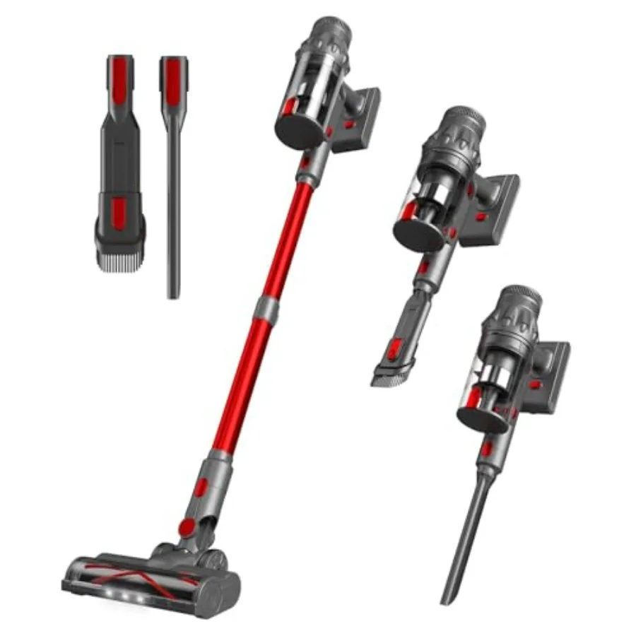 

Vacuum Cleaners for Home - Cordless Stick Vacuum Cleaner Lightweight High Power Vac for Pet Hair Carpet Hardwood Floor Handheld