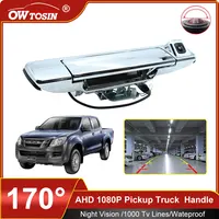 Para Isuzu d-max Dmax 2012 2013 2014 2015 2016 -2018 cámara de marcha atrás de coche 1920*1080P AHD 170 ° Cámara de vehículo con manija de maletero de recogida