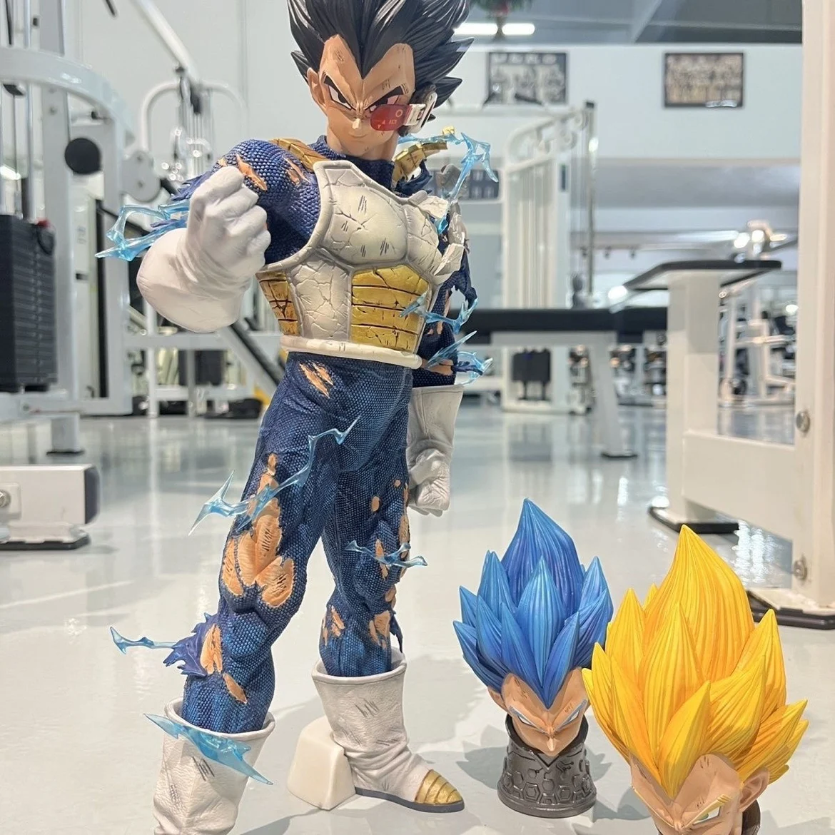 45cm Bandai Figure Anime Dragon Ball Z Gk Super Saiyan Vegeta Action Figure Pvc Collectible Ornament Decorative Figure Doll Toy