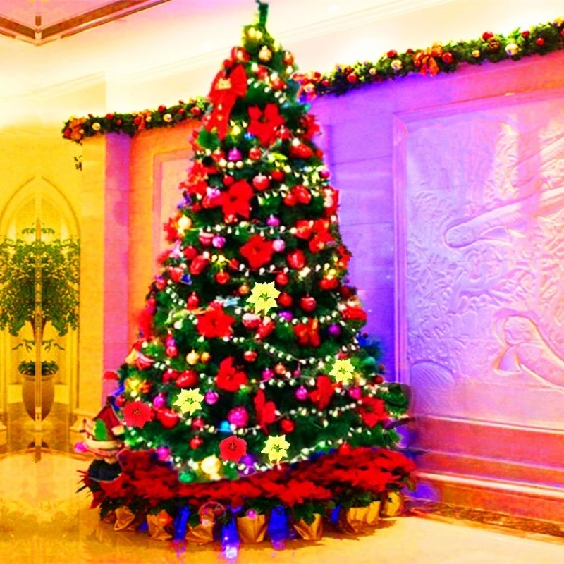 1.5M To 6M Encrypted Artificial Christmas Tree Decor Package For Household Shopping Mall Hotel Office Holiday Layout Props