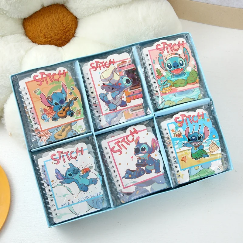 6/12 pz Creativo Disney Stitch Memo Pad Bobina Blocco Note Kawaii Notebook Cancelleria Etichetta Planner Adesivo Post Materiale Scolastico