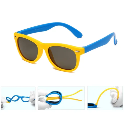Gafas de sol de silicona para niños Bbaby UV400, gafas de sol, lentes de CA, protección ocular para niños y niñas, gafas de seguridad, regalo