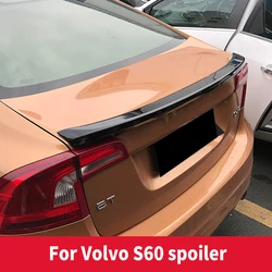 For VOLVO S60 Spoiler wings 2011 to 2019 VOLVO S60 High Quality ABS plastic Spoiler Wings Exterior Tuning Accessories Parts