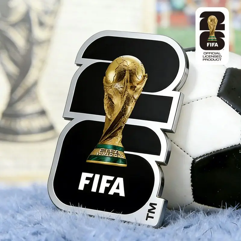 FIFA Official 2026 World Cup Badge Metal Enamel Brooch Pin US Canada Mexico Souvenir Collectible Chest Pin Gift view 3